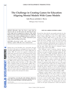 The Challenge in Creating Games for Education
