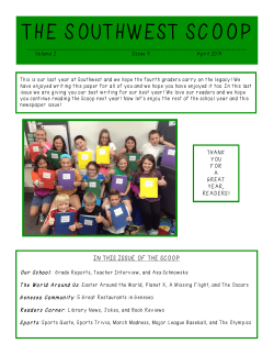 Scoop Cover Page April