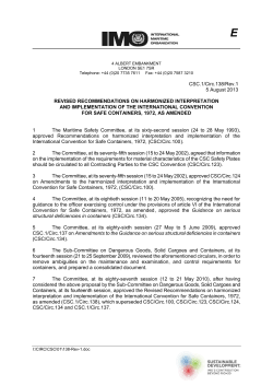 CSC.1/Circ.138/Rev.1 5 August 2013 REVISED