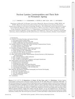Nuclear Lamins - Physiological Reviews