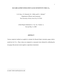 Bayard-Alpert Ionization Gauge Sensitivity for C7F14