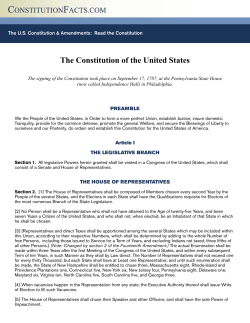 The Constitution of the United States