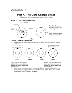 Part A: The Core Charge Effect