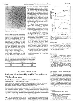 Purity of Aluminum Hydroxide Derived from Triethylaluminum