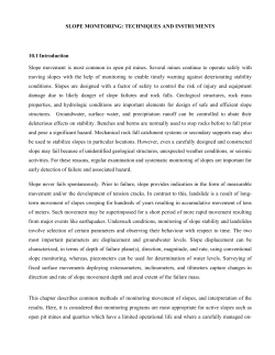 SLOPE MONITORING: TECHNIQUES AND INSTRUMENTS 10.1