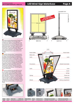 Technical Guide 550 I LED Wind-Sign Waterbase I - DSI