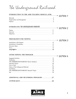 The Underground Railroad