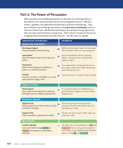 Part 2: The Power of Persuasion