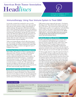 Headlines - American Brain Tumor Association