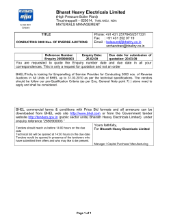 Bharat Heavy Electricals Limited