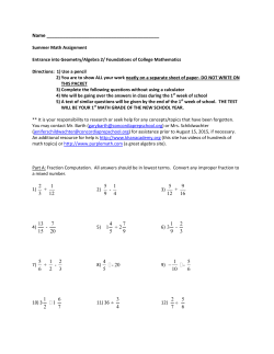 Geometry - Concordia Preparatory School