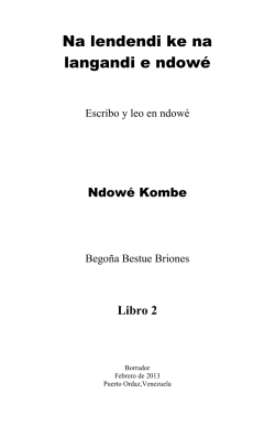 Na lendendi ke na langandi e ndow&eacute;