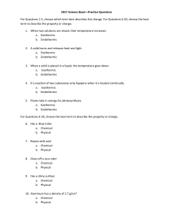 2017 Science Bowl&mdash;Practice Questions For Questions 1