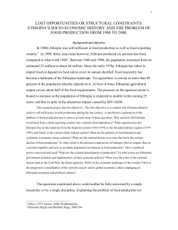 Lost Opportunities or Structural Constraints