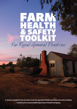 Farm Health and Safety Toolkit for Rural General Practices