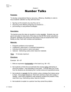 number talks 3rd