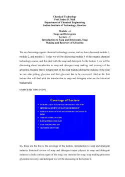 Chemical Technology Prof. Indra D. Mall Department of Chemical