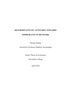 determinants of attitudes towards immigrants in denmark