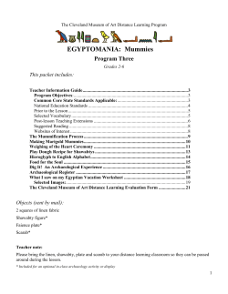 Mummies (1.45 MB PDF) - Cleveland Museum of Art
