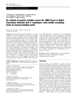 An analysis of genetic variation across the MBL2