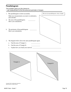 Parallelogram - Paine in the Math