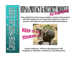 This self-directed learning module contains information all CHS