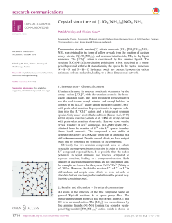 Crystal structure of [UO2 (NH3) 5] NO3&middot; NH3