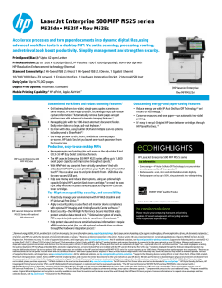LaserJet Enterprise 500 MFP M525 series