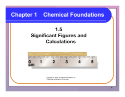 Chapter 1 Measurements