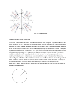 Unit Circle Manipulative Math Manipulative Design