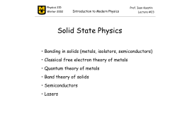 Solid State Physics