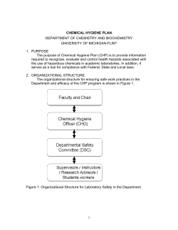 Chemical Hygiene Plan (CHP) - University of Michigan