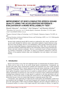 improvement of body-conducted speech sound quality using the
