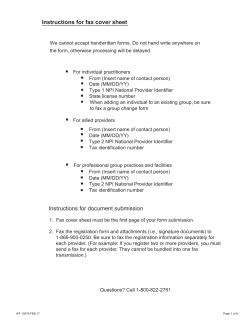 Practitioner Change Form - Blue Cross Blue Shield of Michigan