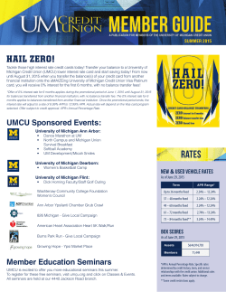 HAIL ZERO! - University of Michigan Credit Union