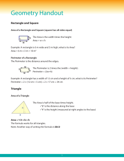 Geometry Handout - Get Into Energy