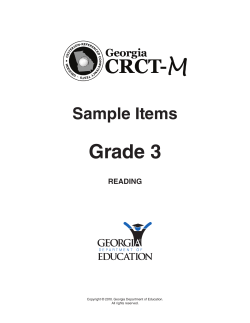 Grade 3 - GADOE Georgia Department of Education
