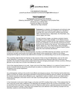 testament - Chris Hondros Fund
