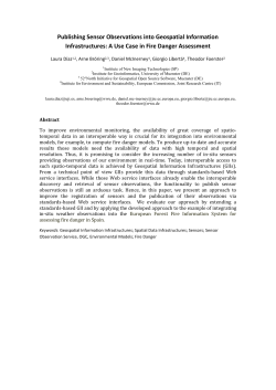 Publishing Sensor Observations into Geospatial