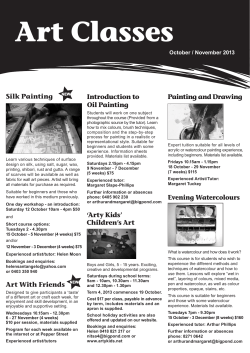 Art Classes - City of Burnside