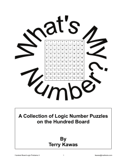 A Collection of Logic Number Puzzles on the