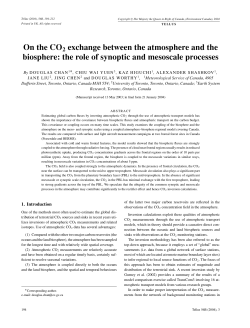 On the CO2 exchange between the atmosphere and the biosphere