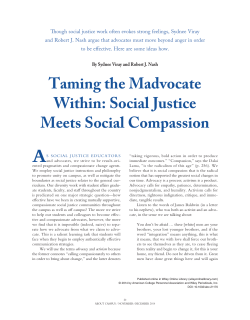 Taming the Madvocate Within: Social Justice Meets