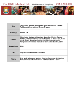 Title Globalizing Daoism at Huashan