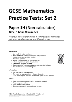 04a Practice papers set 2 Paper 1H