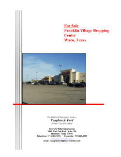 For Sale Franklin Village Shopping Center Waco, Texas
