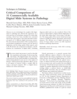 Critical Comparison of 31 Commercially Available Digital Slide