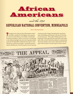 African americans and the 1892 Republican National