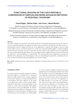 functional regions of the czech republic