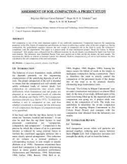 assessment of soil compaction assessment of soil compaction&ndash;a